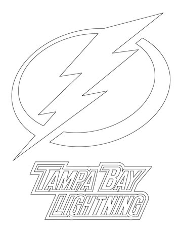 Tampa Bay Lightning Logo Coloring Page